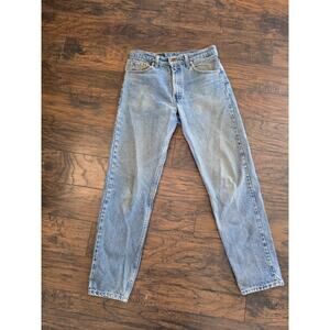 Men’s Vintage Levis 550 Jeans Blue Relaxed Fit Tapered Leg 90s. 33 X 32
